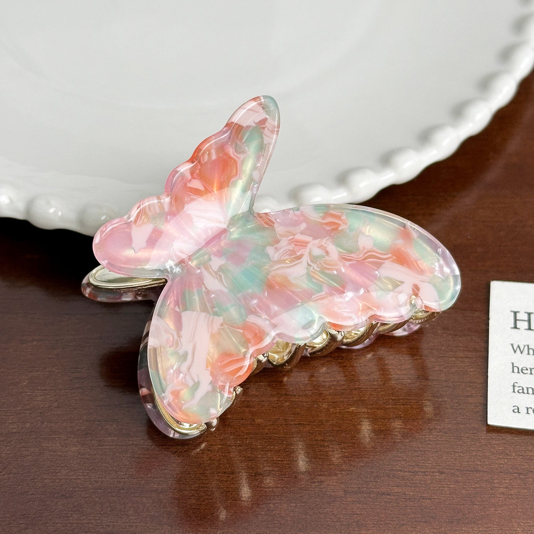Beau - Butterfly Marbled Hair Claw