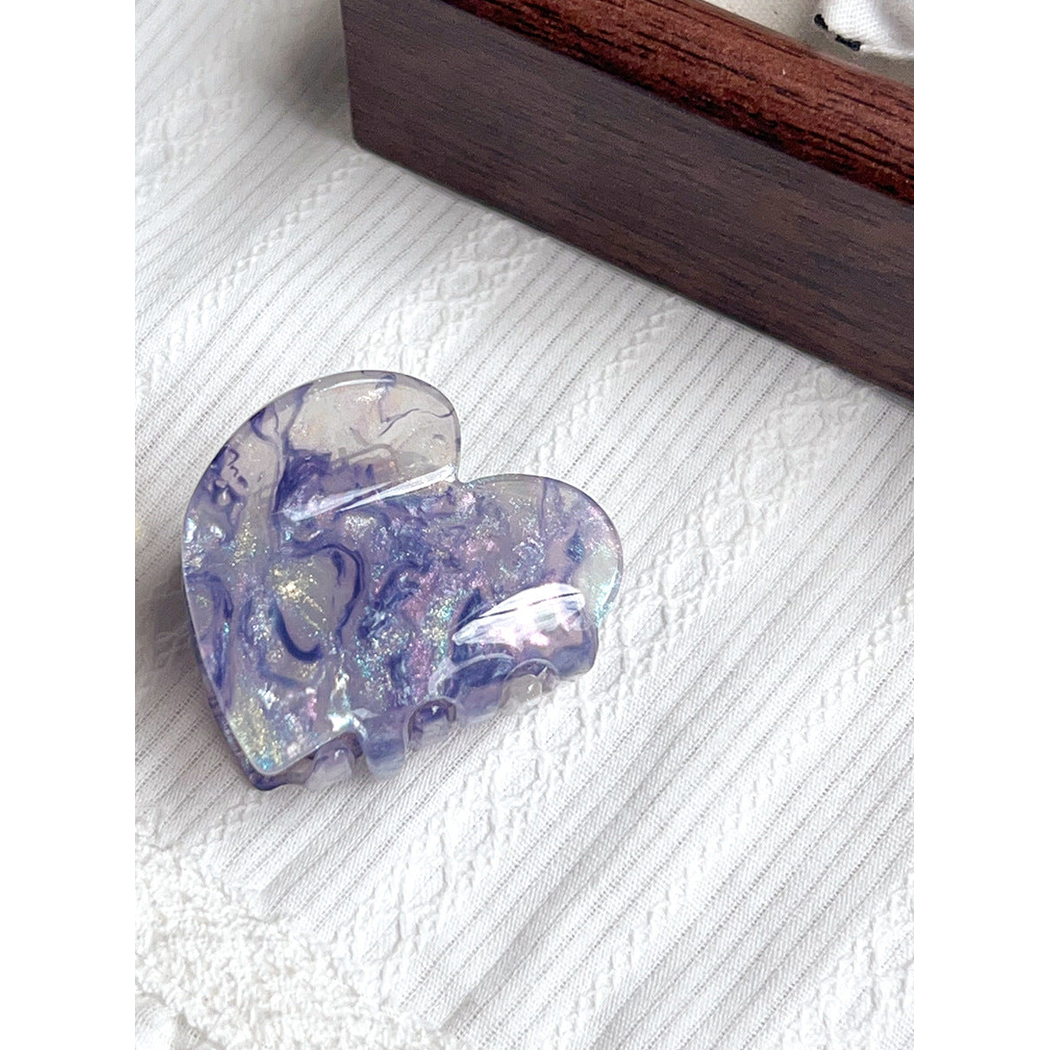 Beau - Heart Iridescent Hair Claw