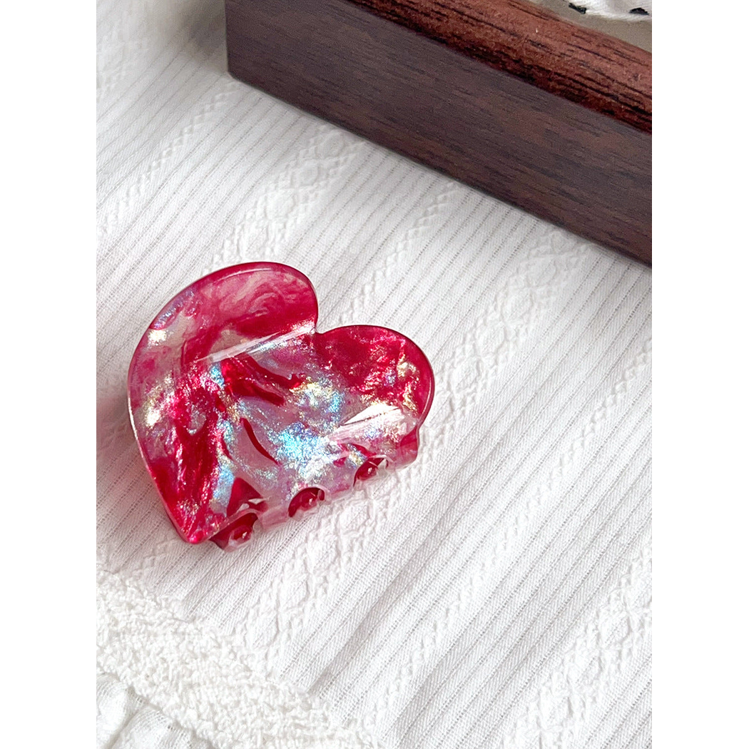 Beau - Heart Iridescent Hair Claw