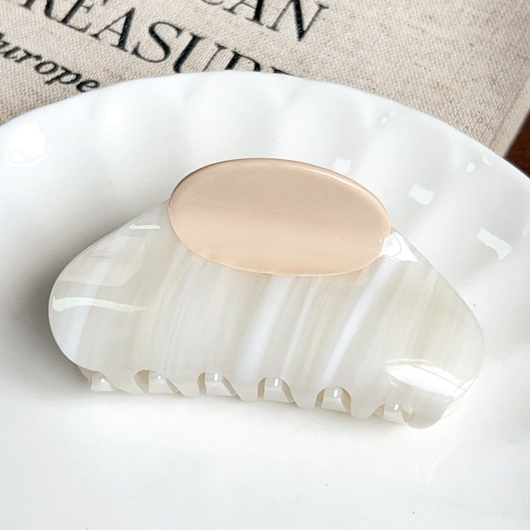 Beau - Oval Two-Tone Hair Claw