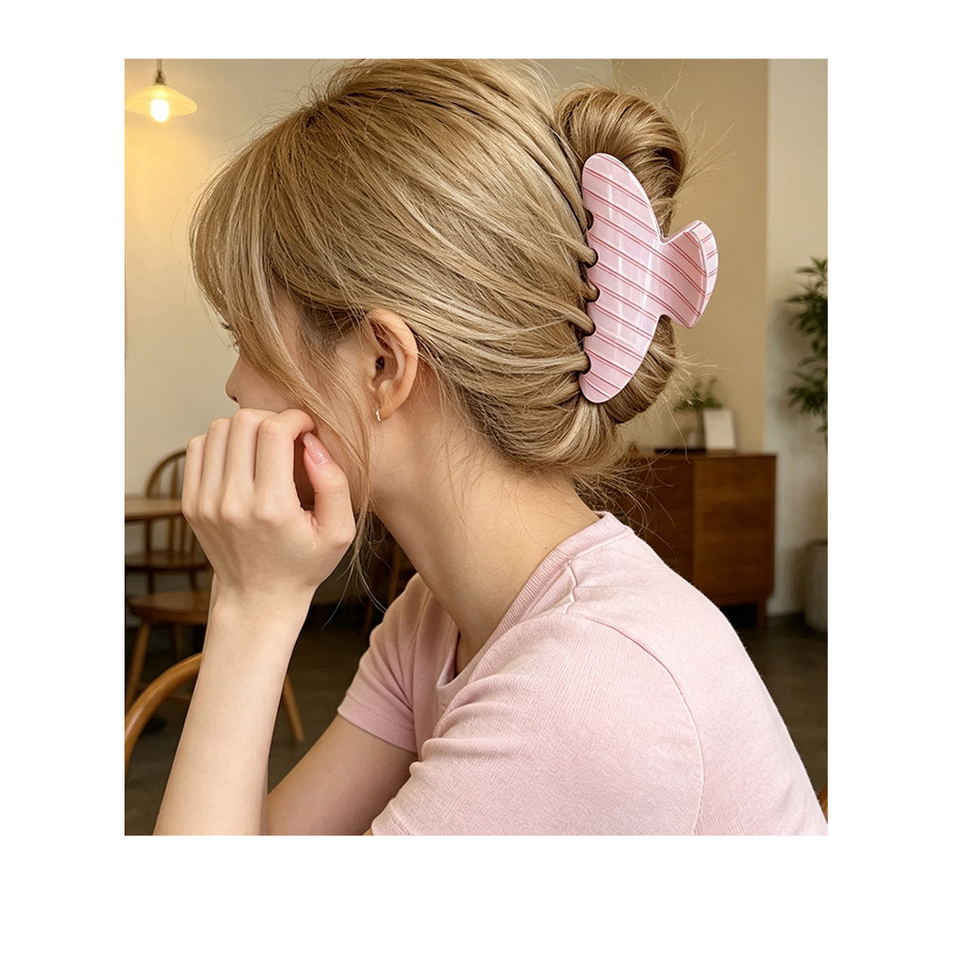 Beau - Striped Multicolor Hair Claw