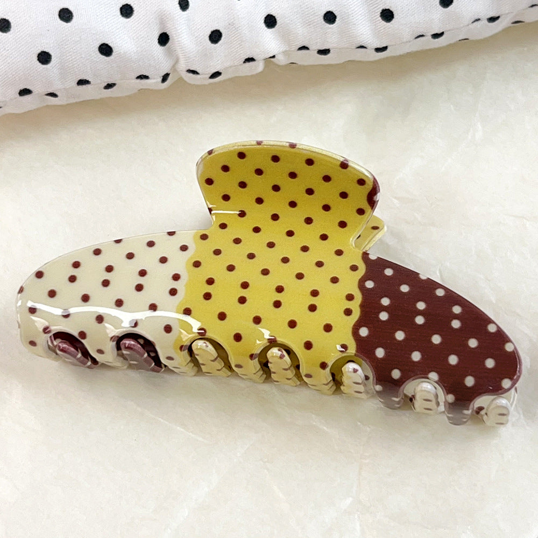 Beau - Dotted Color-Block Hair Claw