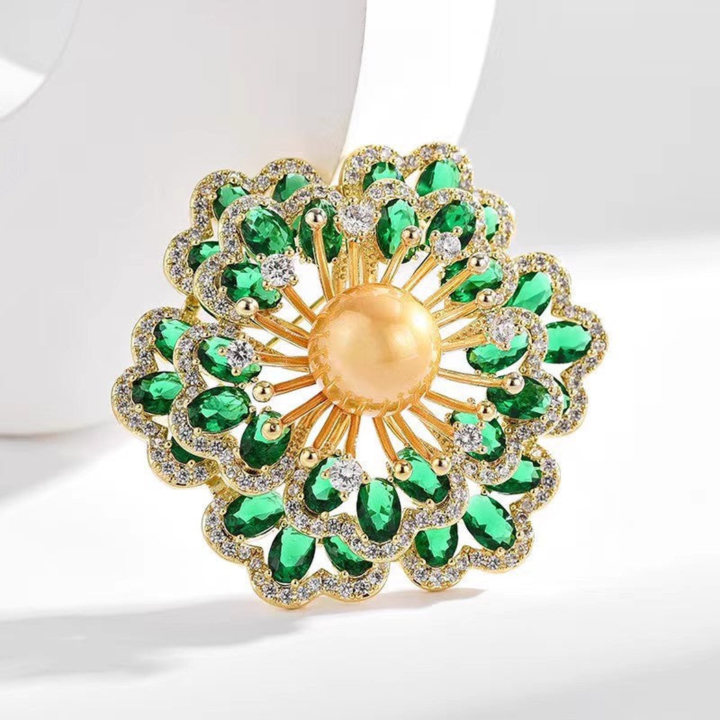 Brovia - Floral Radiating Brooch