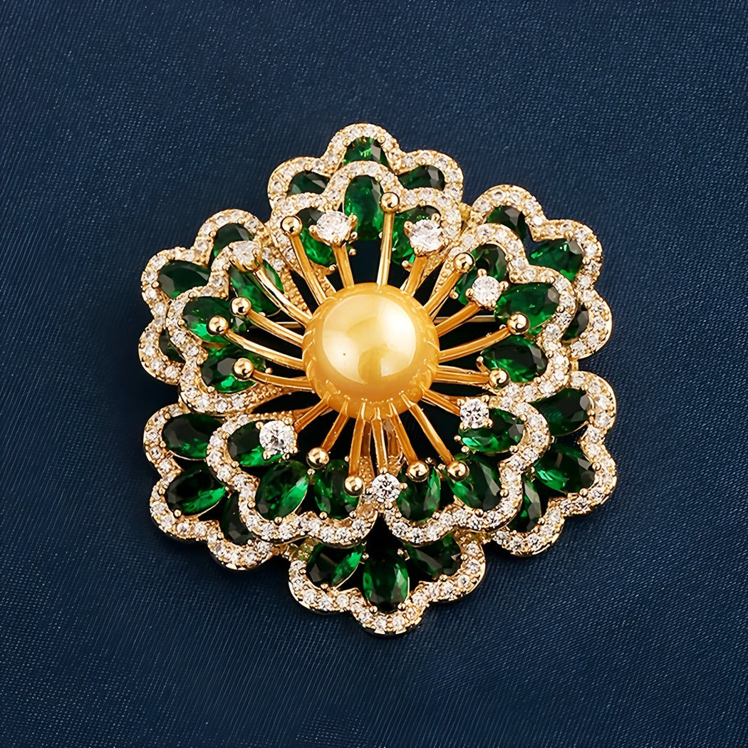 Brovia - Floral Radiating Brooch