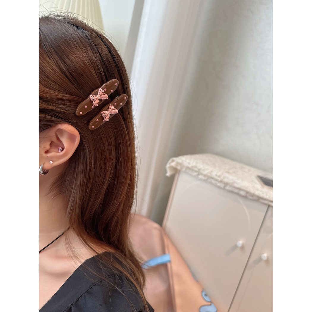 Beau - Bow Dotted Hair Clip