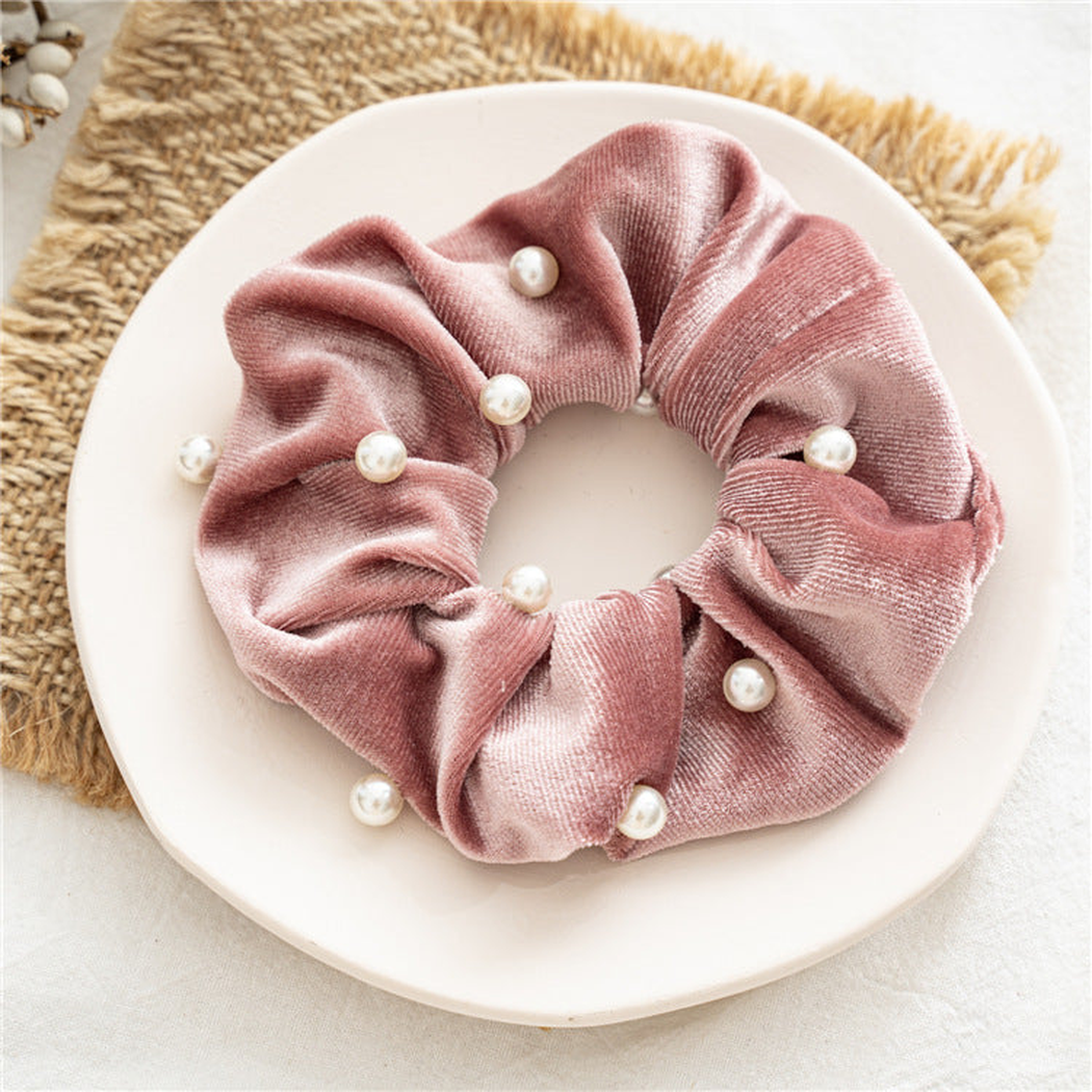 Gifty - Studded Soft-Pile Scrunchie