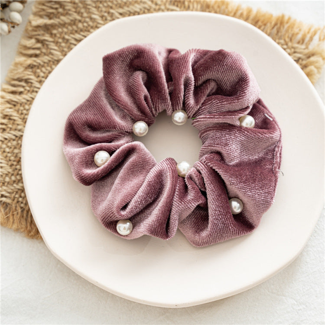 Gifty - Studded Soft-Pile Scrunchie