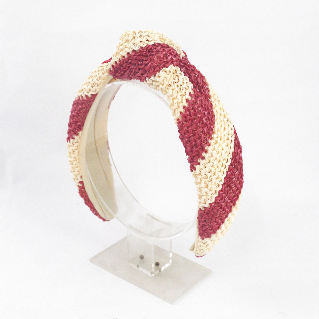 Gifty - Striped Braided Headband