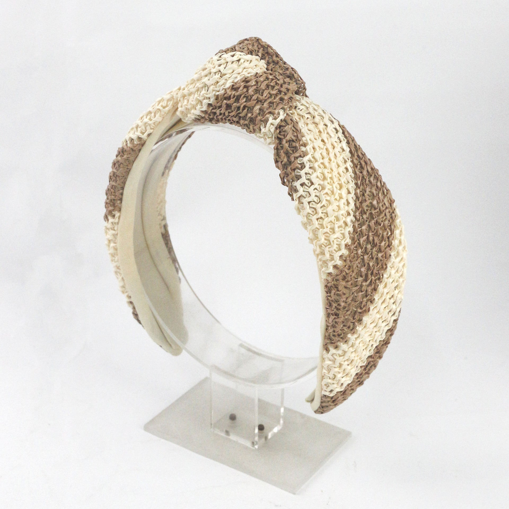 Gifty - Striped Braided Headband