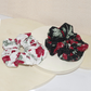 Gifty - Rose-Pattern Ruffled Scrunchie