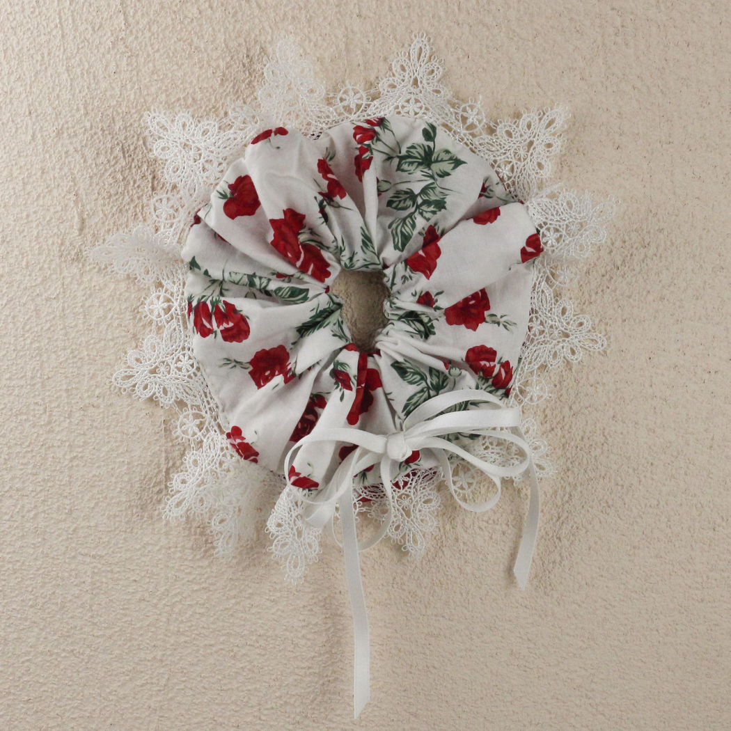 Beau - Floral Scalloped-Bow Hair Clip