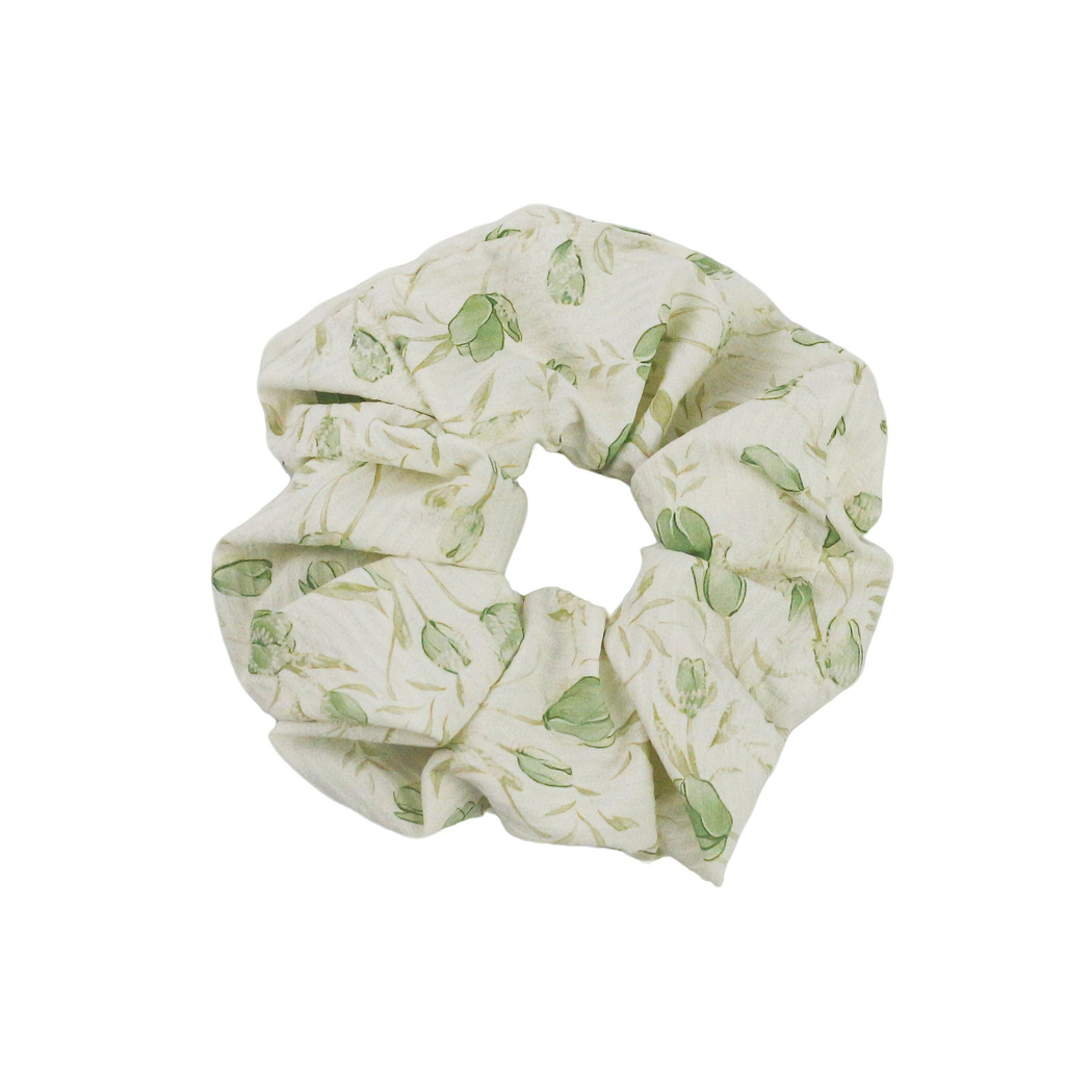 Gifty - Botanical Wide-Ruffle Scrunchie