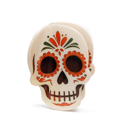 Beau - Day of the Dead Painted Skull Hair Claw