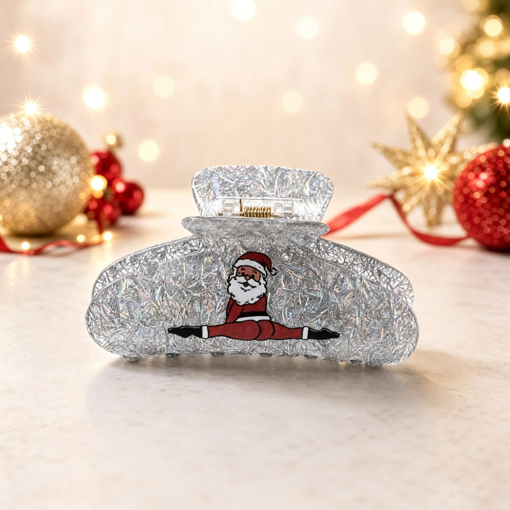 Beau - Christmas Glitter Santa Hair Claw