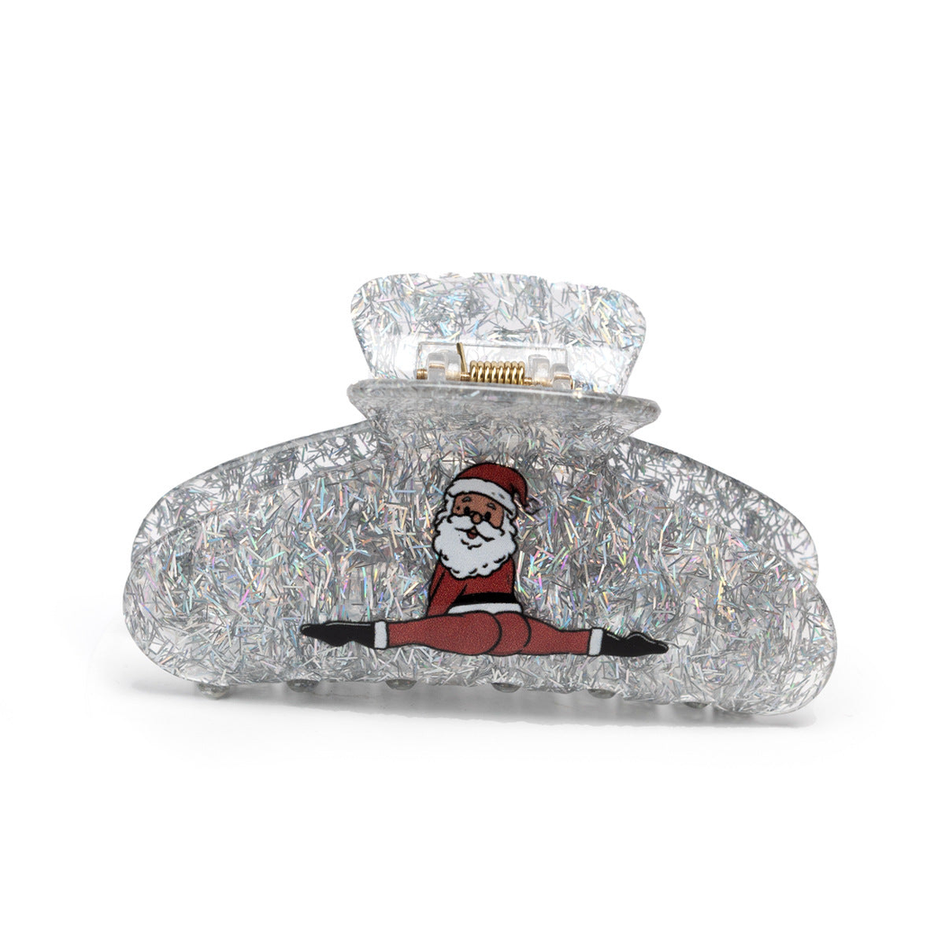 Beau - Christmas Glitter Santa Hair Claw