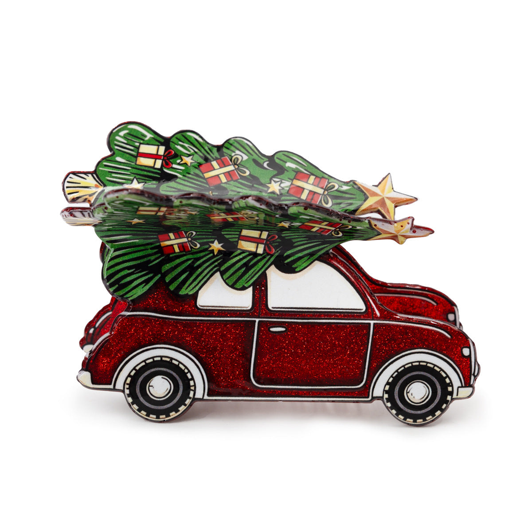 Beau - Christmas Tree Car-Shaped Hair Claw