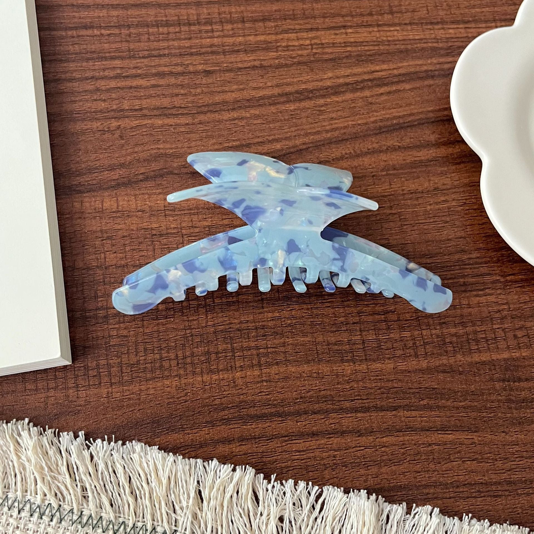 Beau - Butterfly-Shaped Marbled Hair Claw