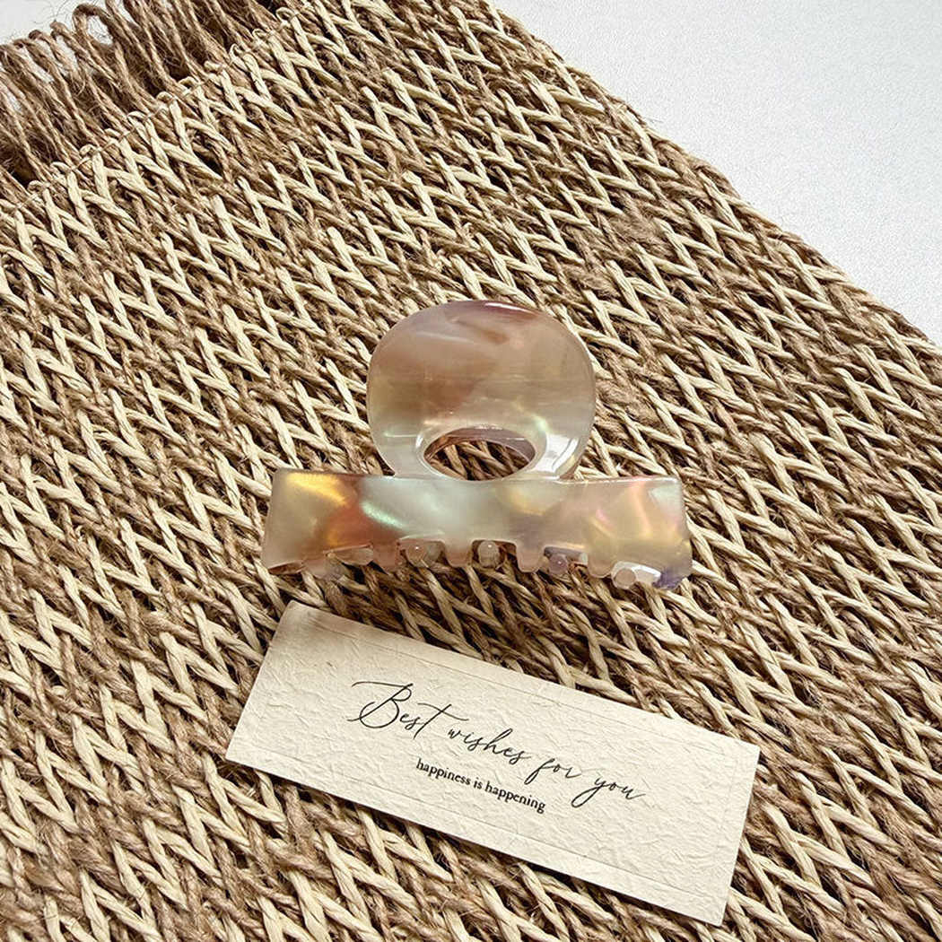 Beau - Abstract Pattern Rounded Hair Claw