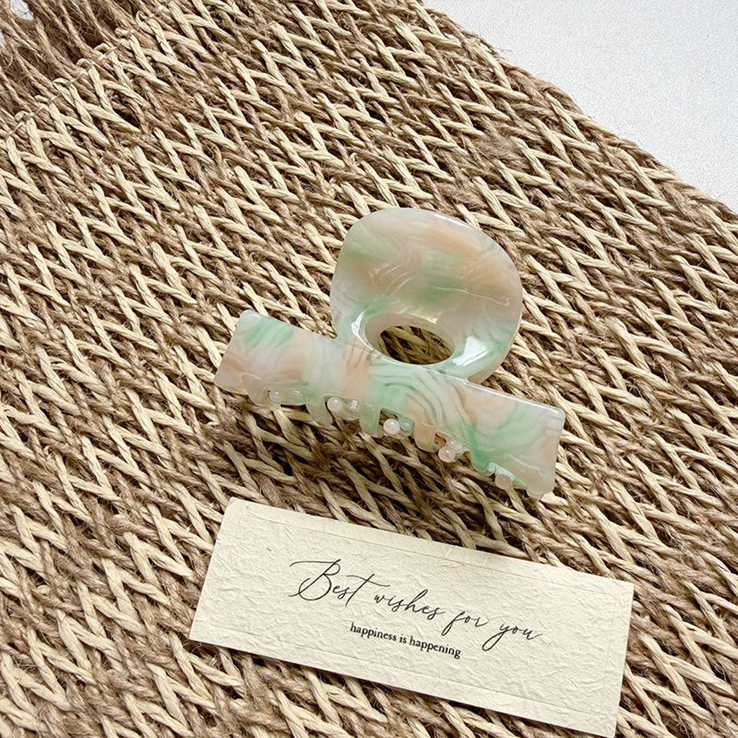 Beau - Abstract Pattern Rounded Hair Claw
