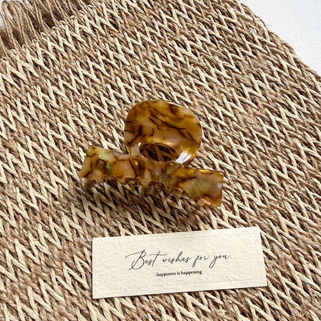 Beau - Abstract Pattern Rounded Hair Claw