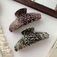 Beau - Leopard Floral Rounded Hair Claw
