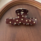 Beau - Patterned Curved Hair Claw