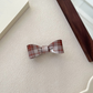 Beau - Plaid Bow Alligator Hair Clip