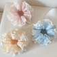 Gifty - Polka-Dot Lace-Trim Scrunchie