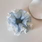 Gifty - Polka-Dot Lace-Trim Scrunchie