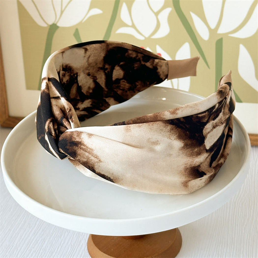 Gifty - Patterned Twist-Knot Wide Headband