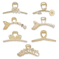 Beau - Pearl Rhinestone Decorative Hair Claw