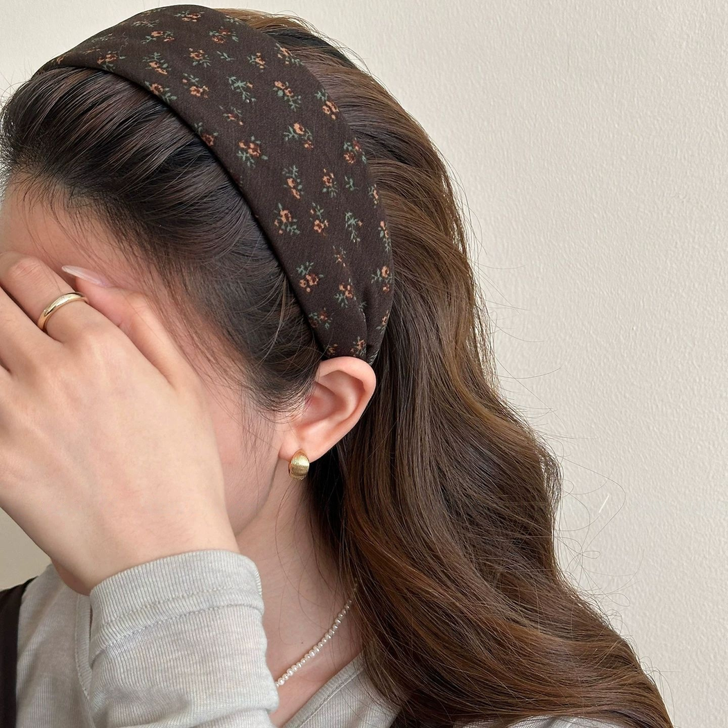 Gifty - Polka-Dot Padded Wide-Crown Headband