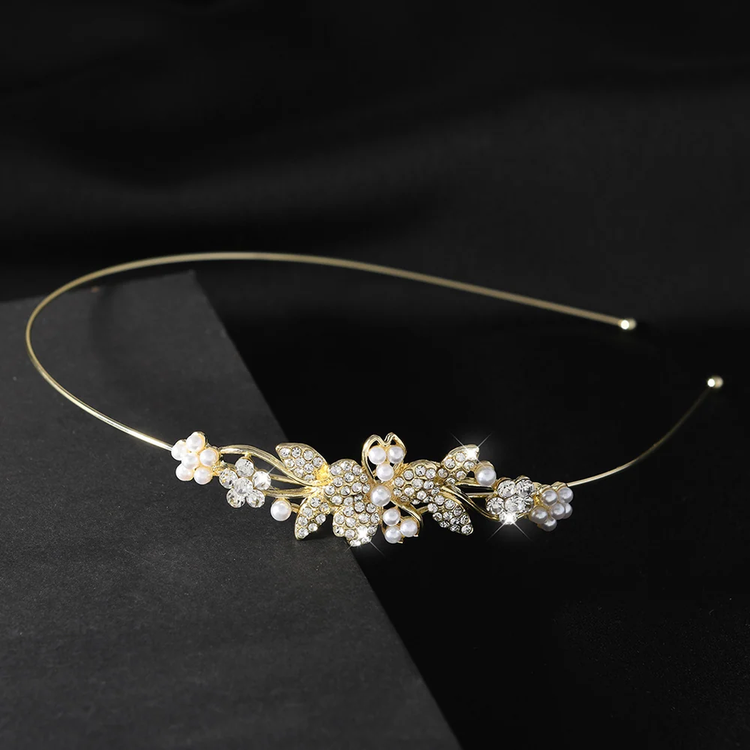 Gifty - Floral-Leaf Embellished Headband