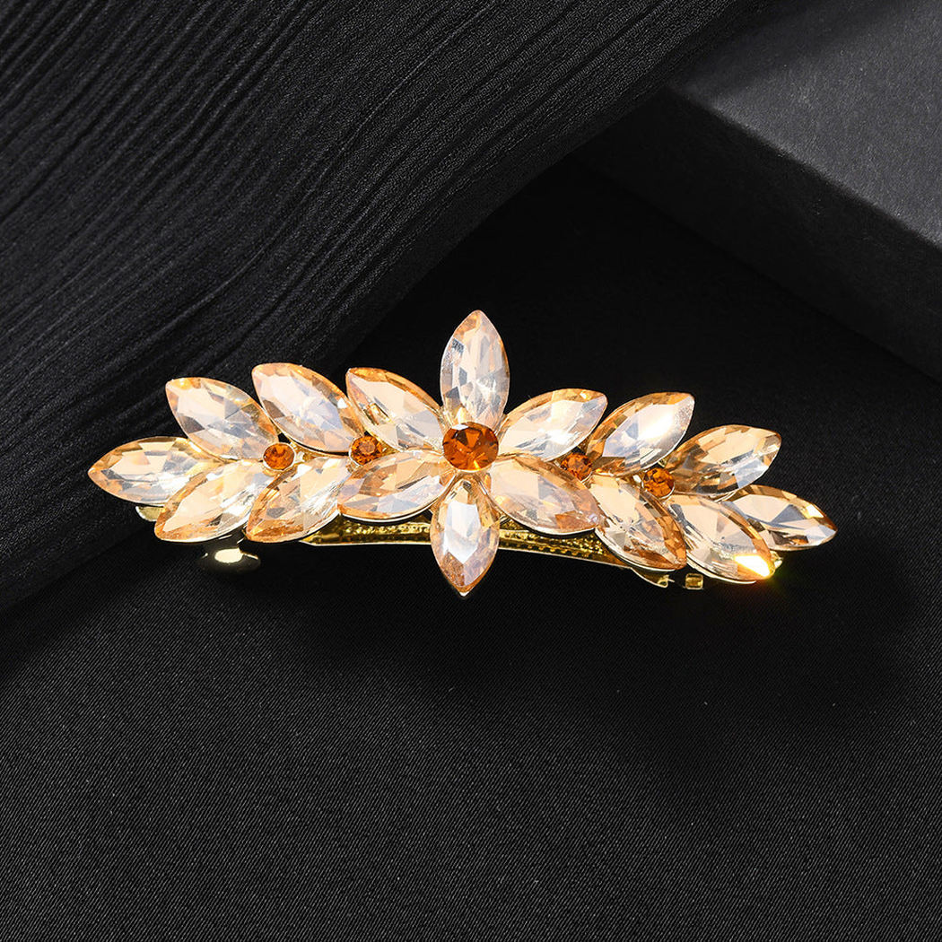 Beau - Marquise Blossom Leaf Cluster Spring Barrette
