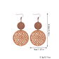 Earedge - Openwork Disc Linked Drop Earrings