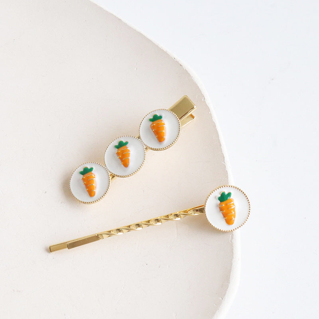 Beau - Fruit Motif Round Accent Hair Clip