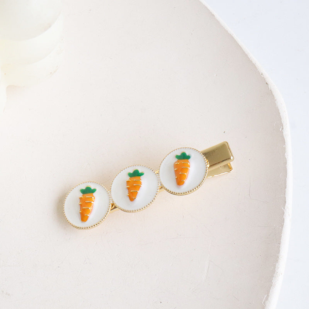Beau - Fruit Motif Round Accent Hair Clip