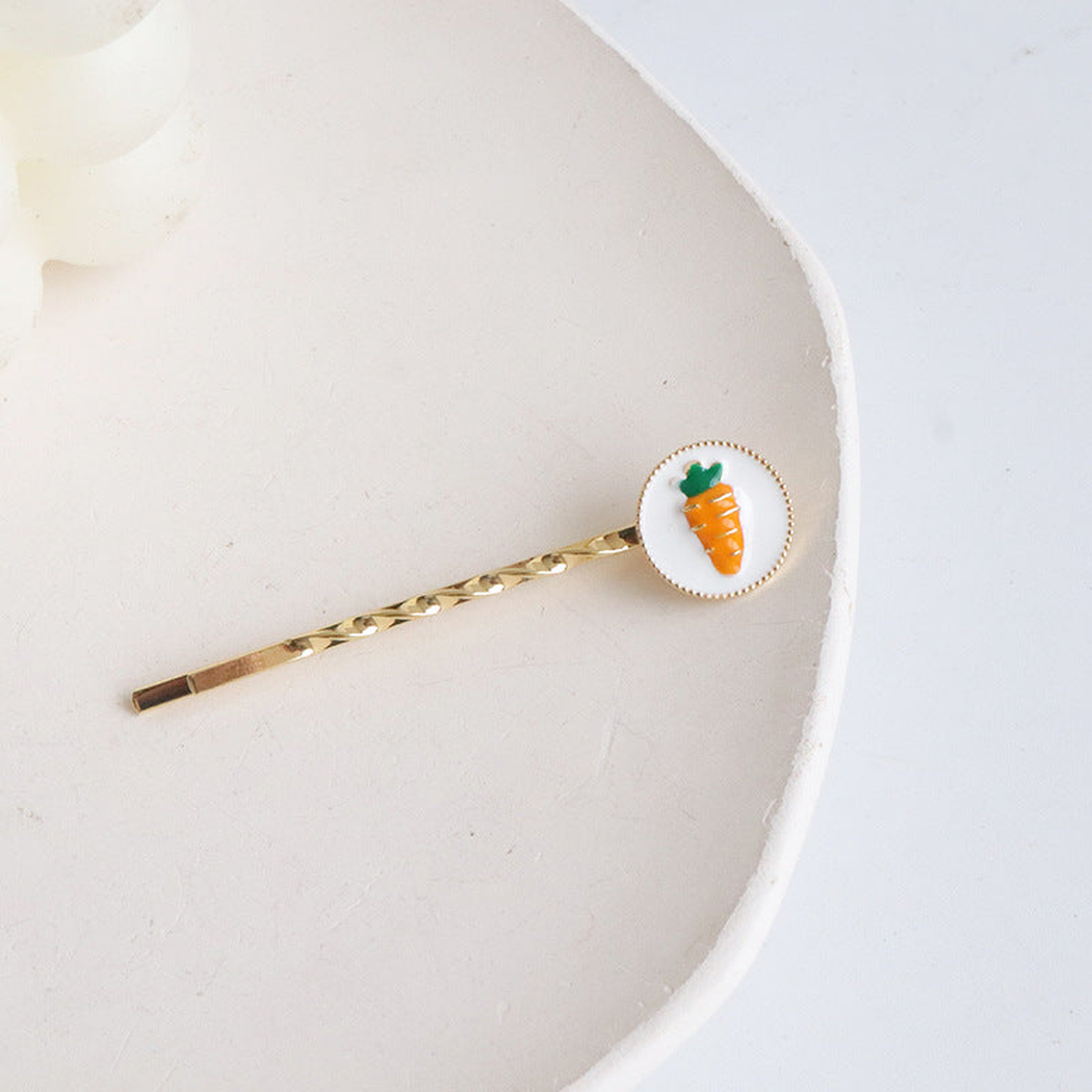 Beau - Fruit Motif Round Accent Hair Clip