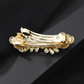 Beau - Twin Daisy Scalloped Fan Spring Barrette