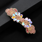 Beau - Twin Daisy Scalloped Fan Spring Barrette