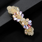 Beau - Twin Daisy Scalloped Fan Spring Barrette