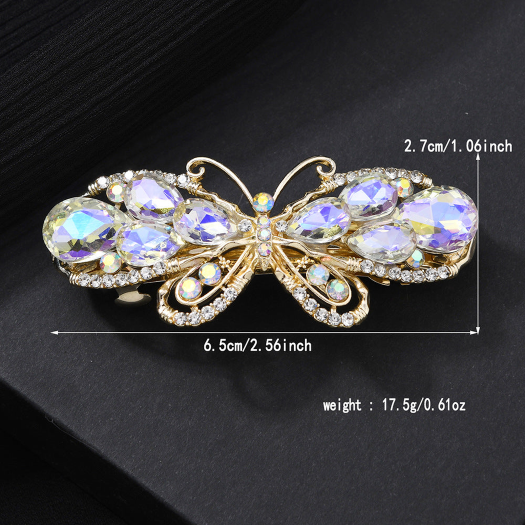 Beau - Butterfly Teardrop Wing Spring Barrette