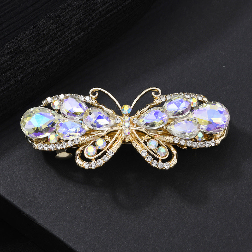 Beau - Butterfly Teardrop Wing Spring Barrette