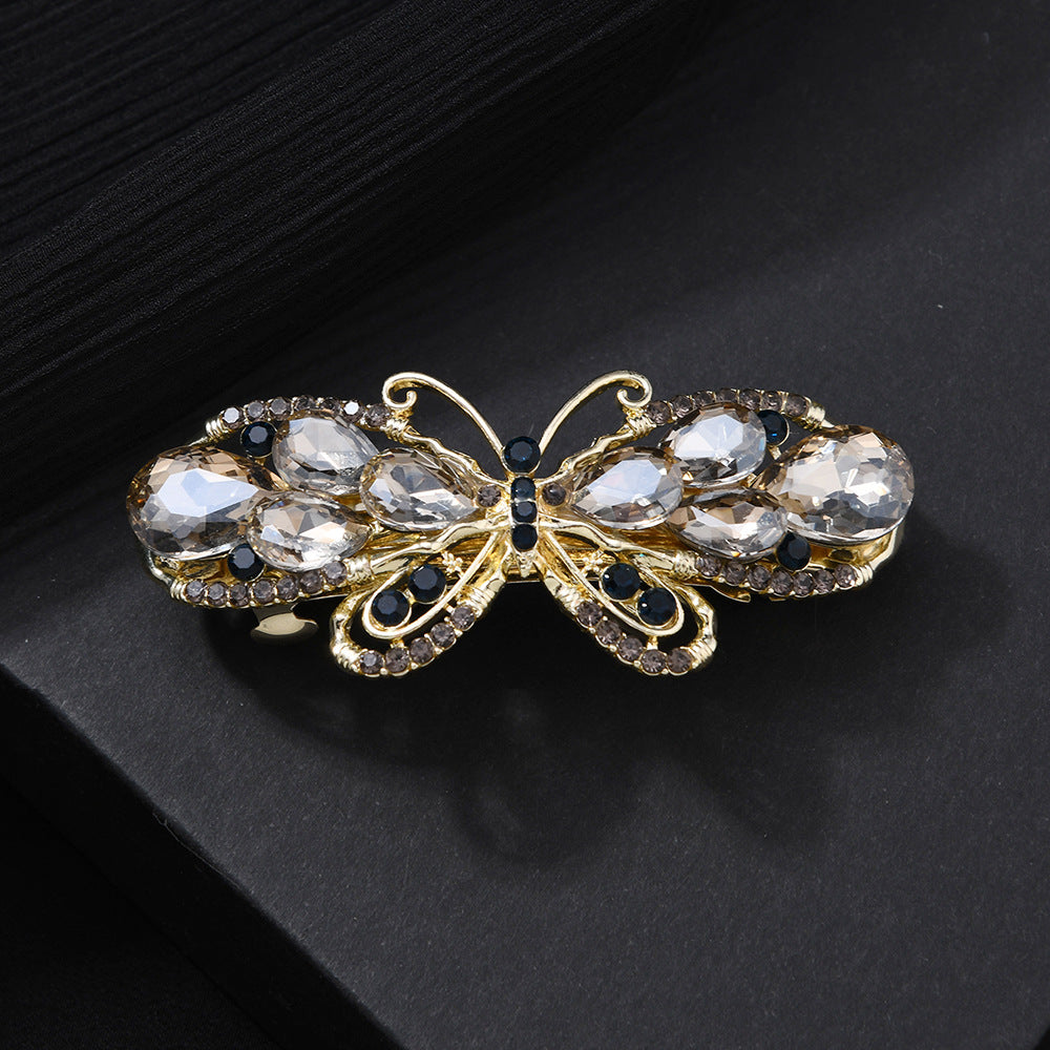 Beau - Butterfly Teardrop Wing Spring Barrette