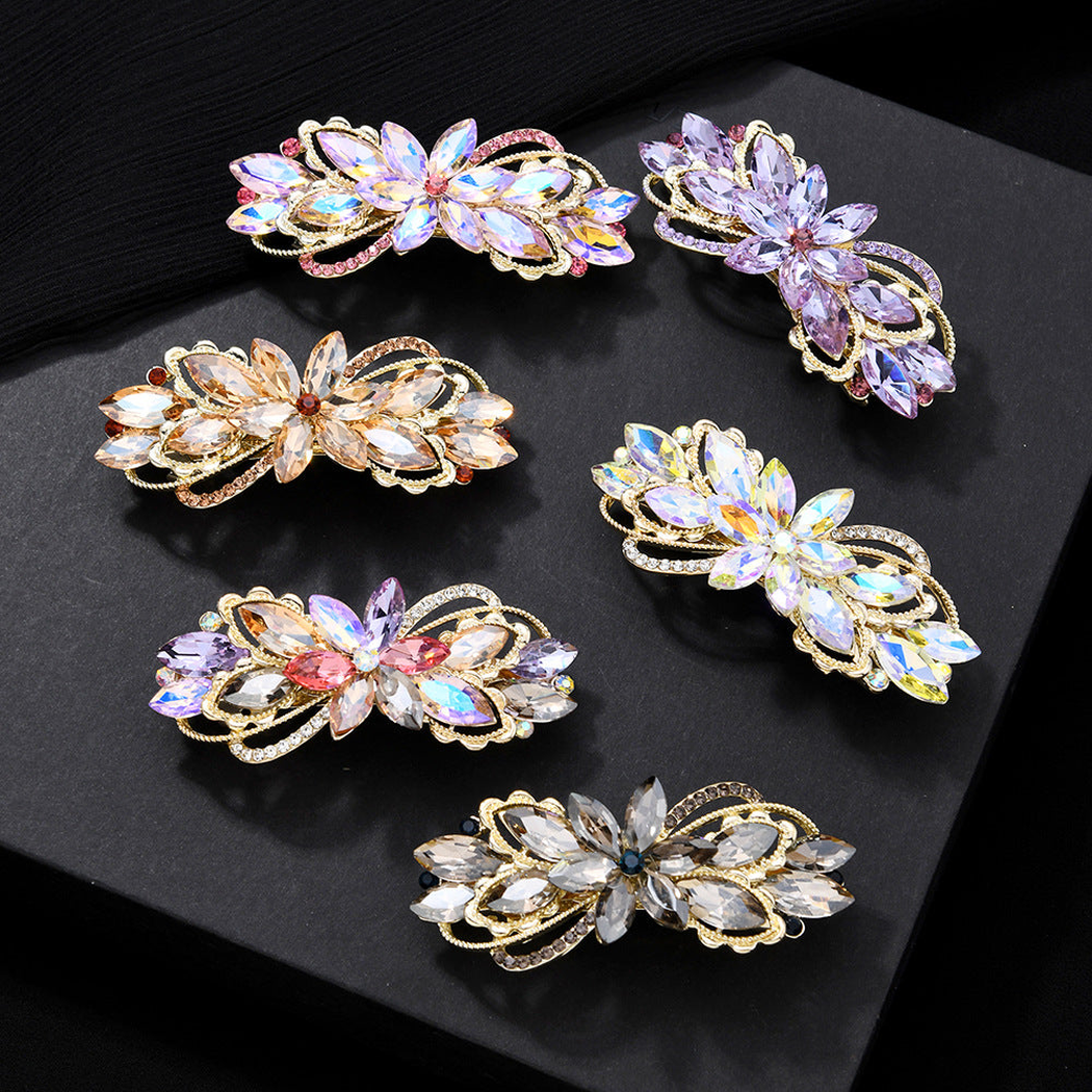 Beau - Central Bloom Layered Leaf Hair Barrette