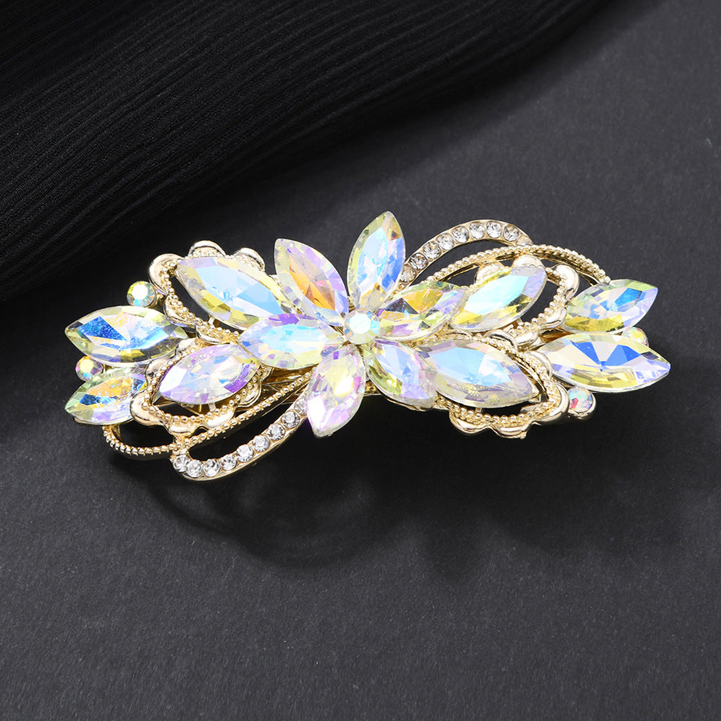 Beau - Central Bloom Layered Leaf Hair Barrette