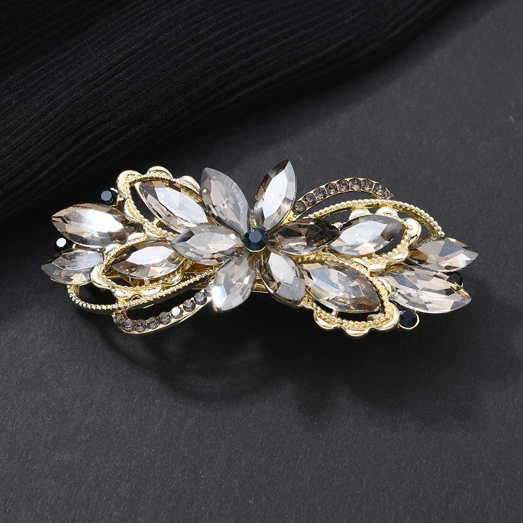 Beau - Central Bloom Layered Leaf Hair Barrette