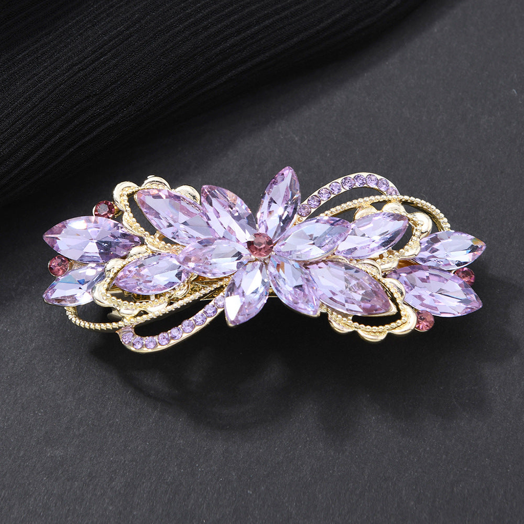 Beau - Central Bloom Layered Leaf Hair Barrette