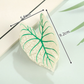 Beau - Leaf-Shaped Contrasting-Vein Hair Claw