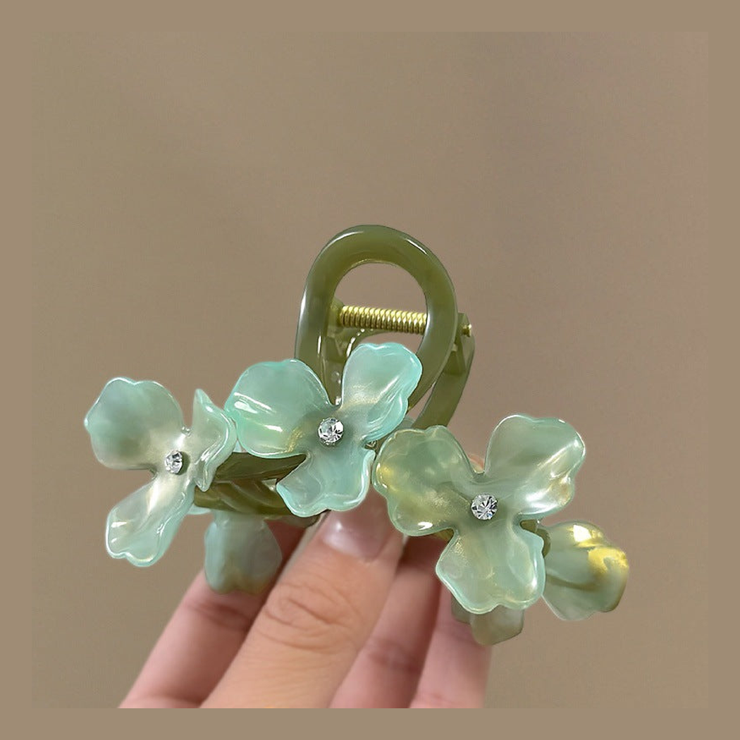 Beau - Floral Iridescent Hair Claw